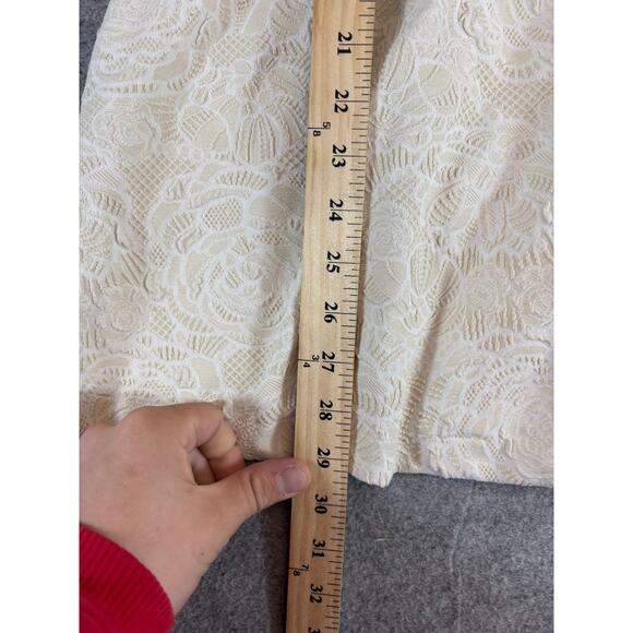 VINTAGE Andria Lieu Collection Jacket Womens Small Beige Floral Button Up Boho - Picture 4 of 6